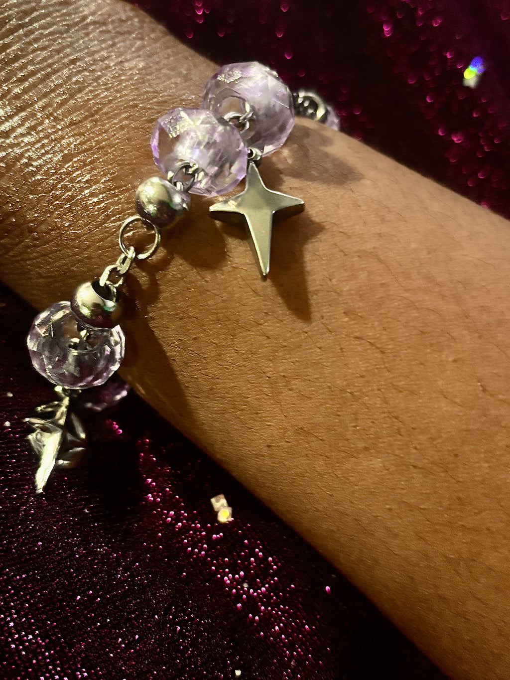 Purple Star Fidget Bracelet