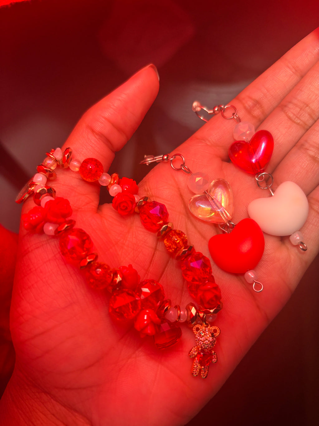Red Heart Earrings