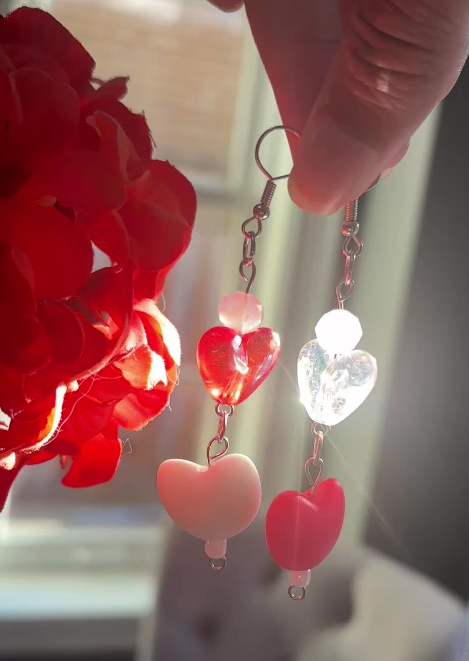 Red Heart Earrings
